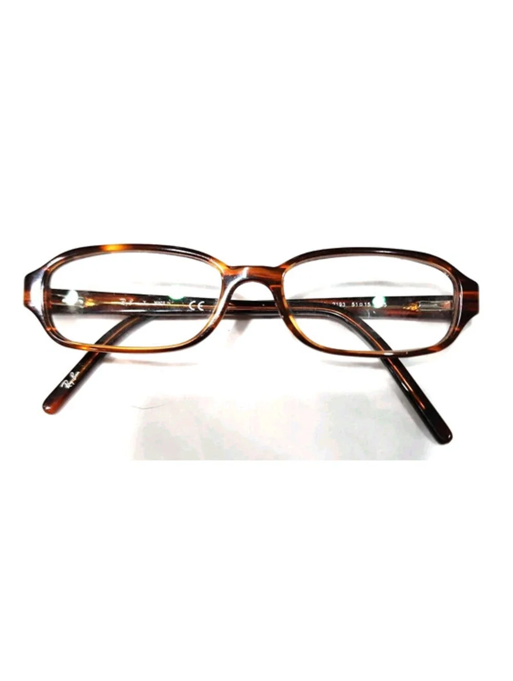 Ray Ban RB5084 2193 Brown Rectangle Eyeglasses Frame 51-15 135